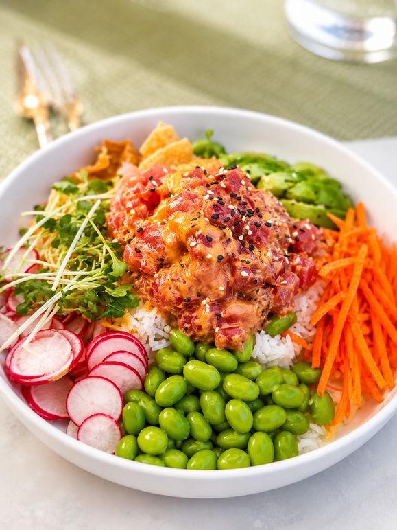 Spicy Ahi Tuna Poke Bowl