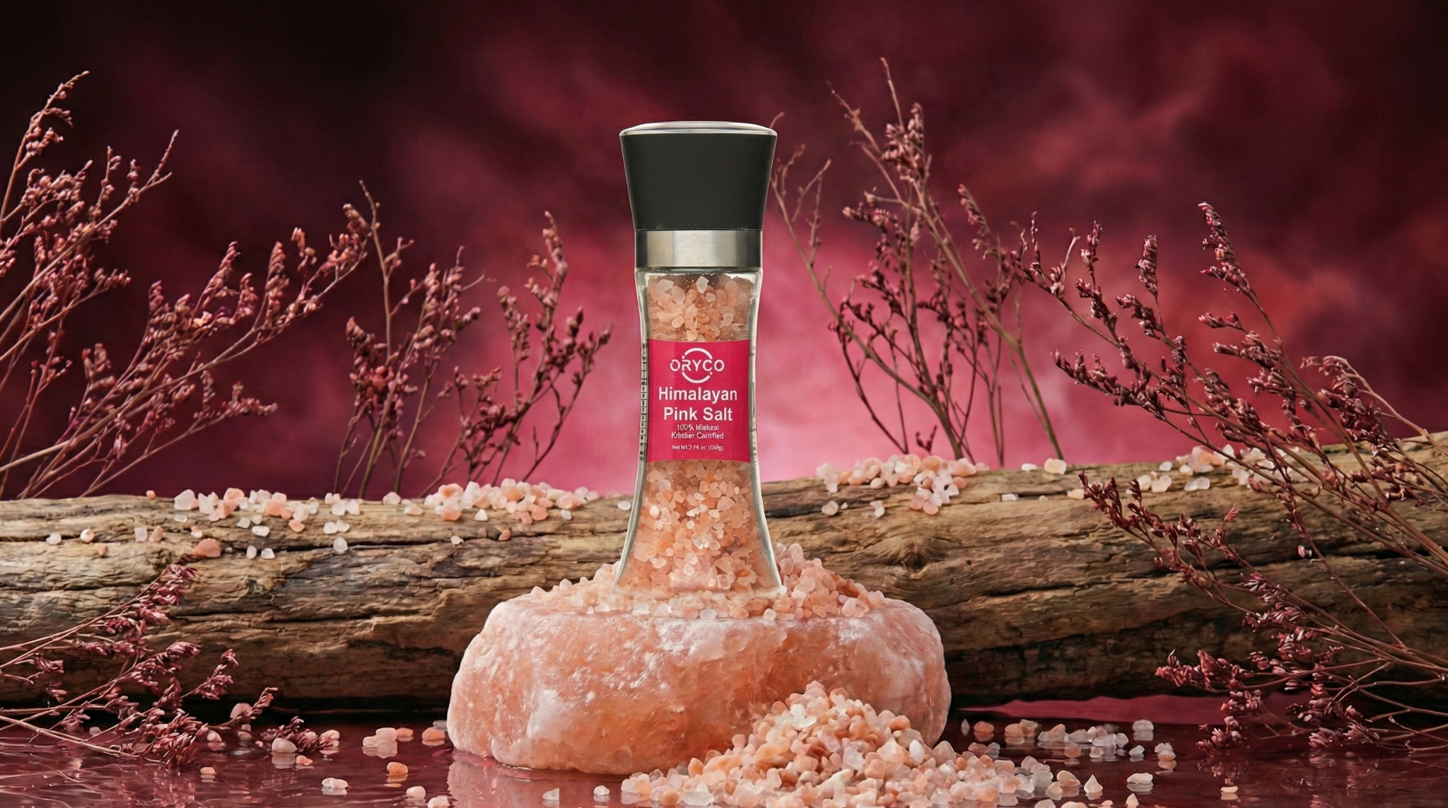 Premium Himalayan Pink Salt Grinder 200g