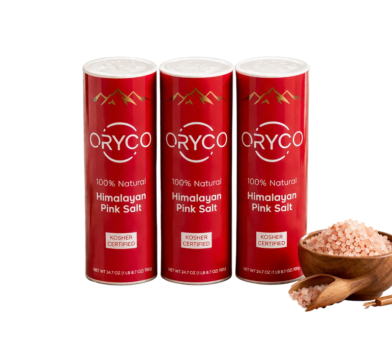 Himalayan Pink Salt Fine Grain Shaker Bundle (3 × 700g)