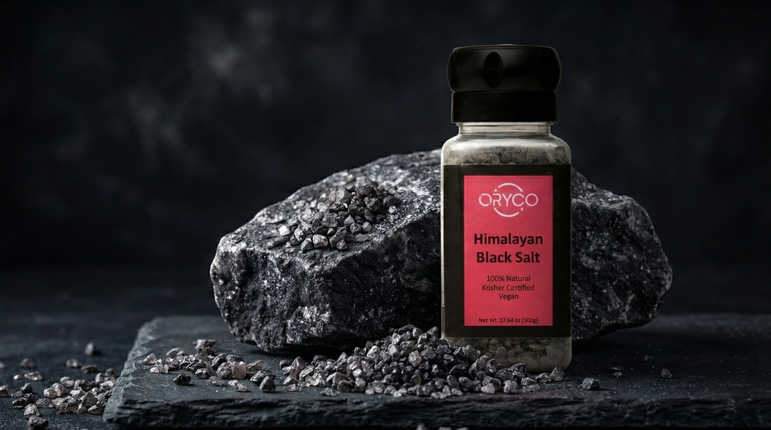 500g Himalayan black salt product pack