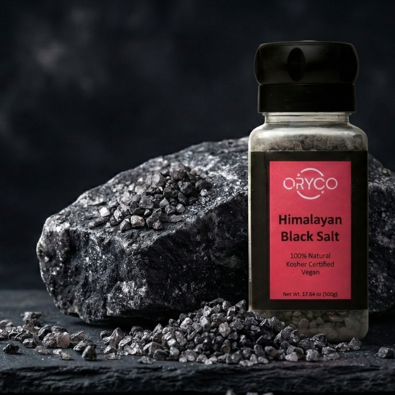 500g Himalayan black salt product pack