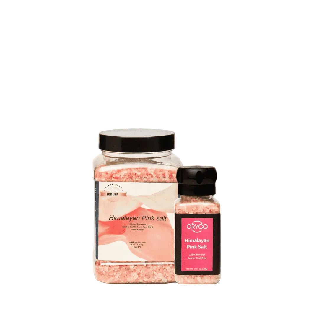 Himalayan Pink Salt Bundle – 5 lb Coarse Bag + 500g Coarse Grinder