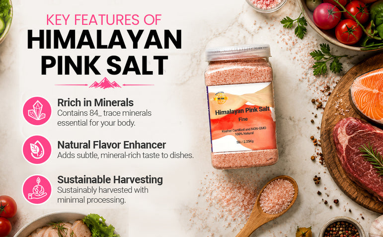 Himalayan Pink Salt, Fine – 5 lb (80 oz) Jar
