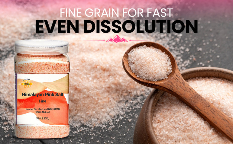 Himalayan Pink Salt, Fine – 5 lb (80 oz) Jar