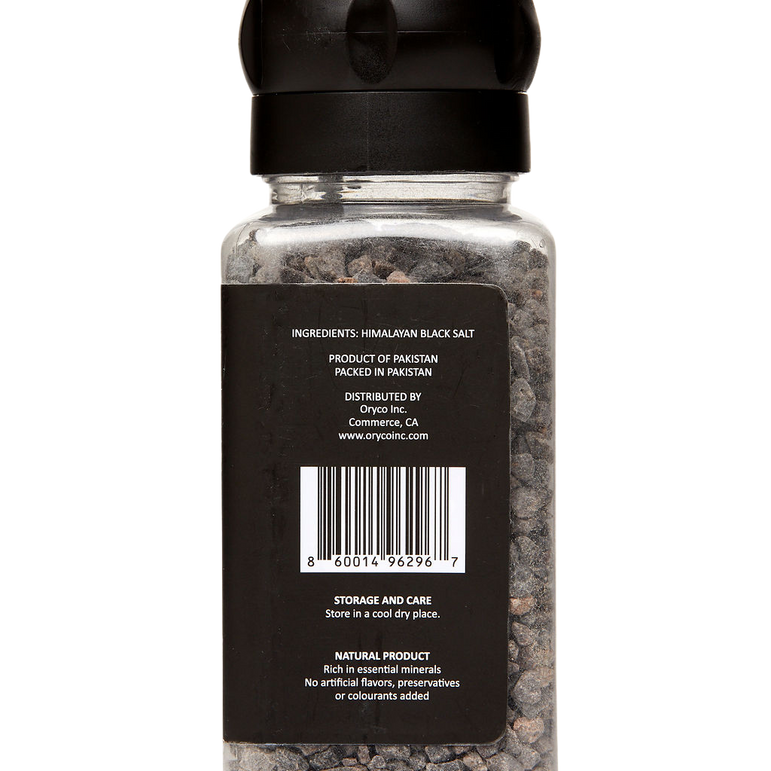 Himalayan Black Salt Grinder 17.64 oz | ORYCO Kala Namak
