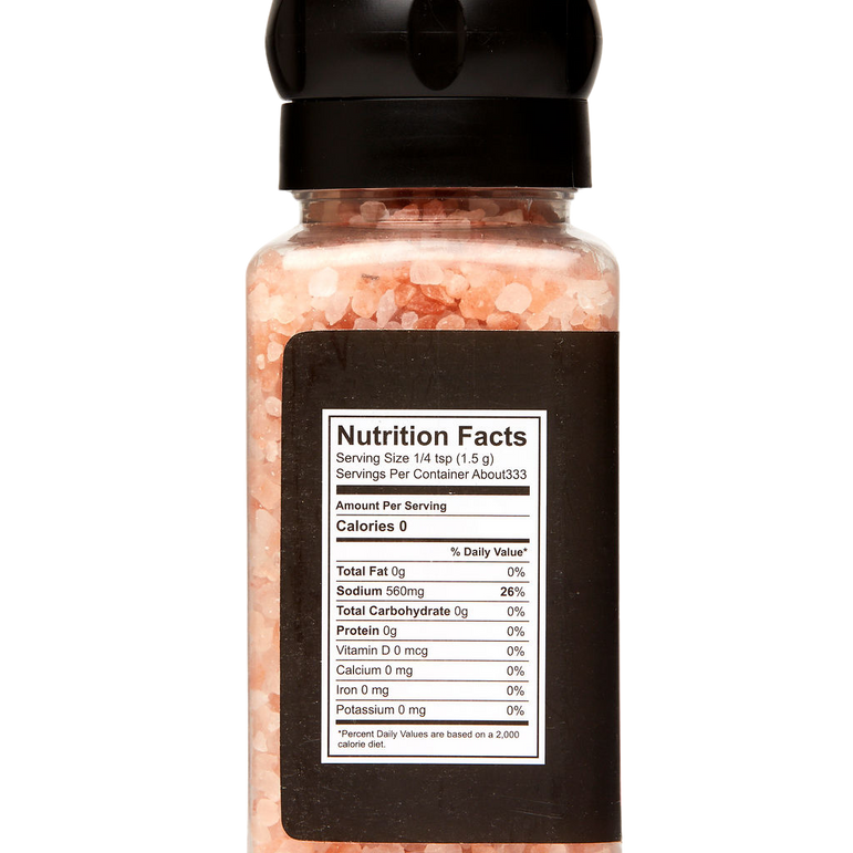 ORYCO Himalayan Pink Salt Coarse Refillable Grinder – 17.64 oz (500 g)