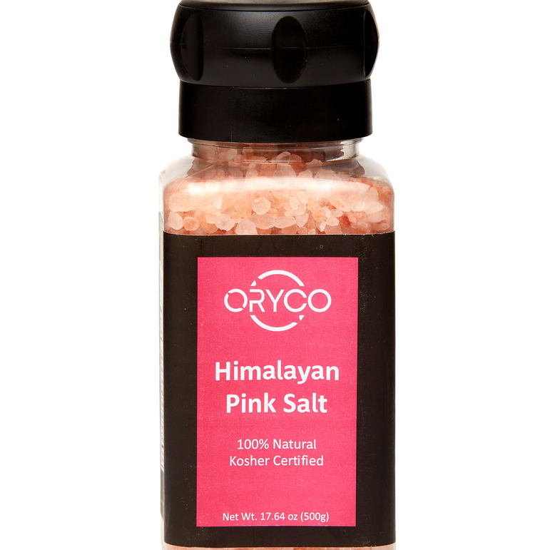 ORYCO Himalayan Pink Salt Coarse Refillable Grinder – 17.64 oz (500 g)