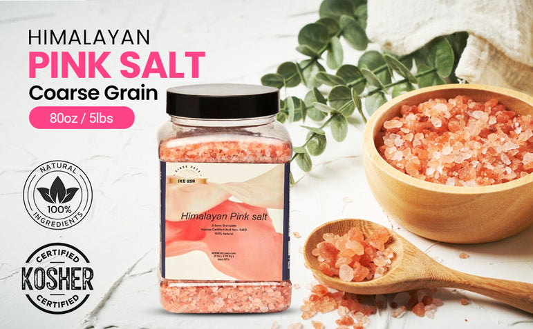 ORYCO Himalayan Pink Salt Coarse – 5 lb (80 oz) Jar