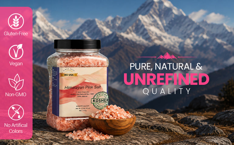 ORYCO Himalayan Pink Salt Coarse – 5 lb (80 oz) Jar