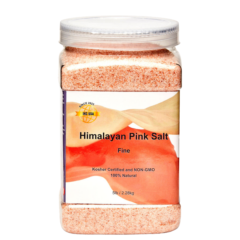 Himalayan Pink Salt, Fine – 5 lb (80 oz) Jar