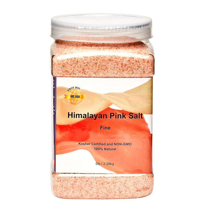 Himalayan Pink Salt, Fine – 5 lb (80 oz) Jar