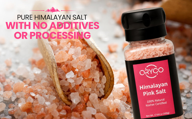 ORYCO Himalayan Pink Salt Coarse Refillable Grinder – 17.64 oz (500 g)
