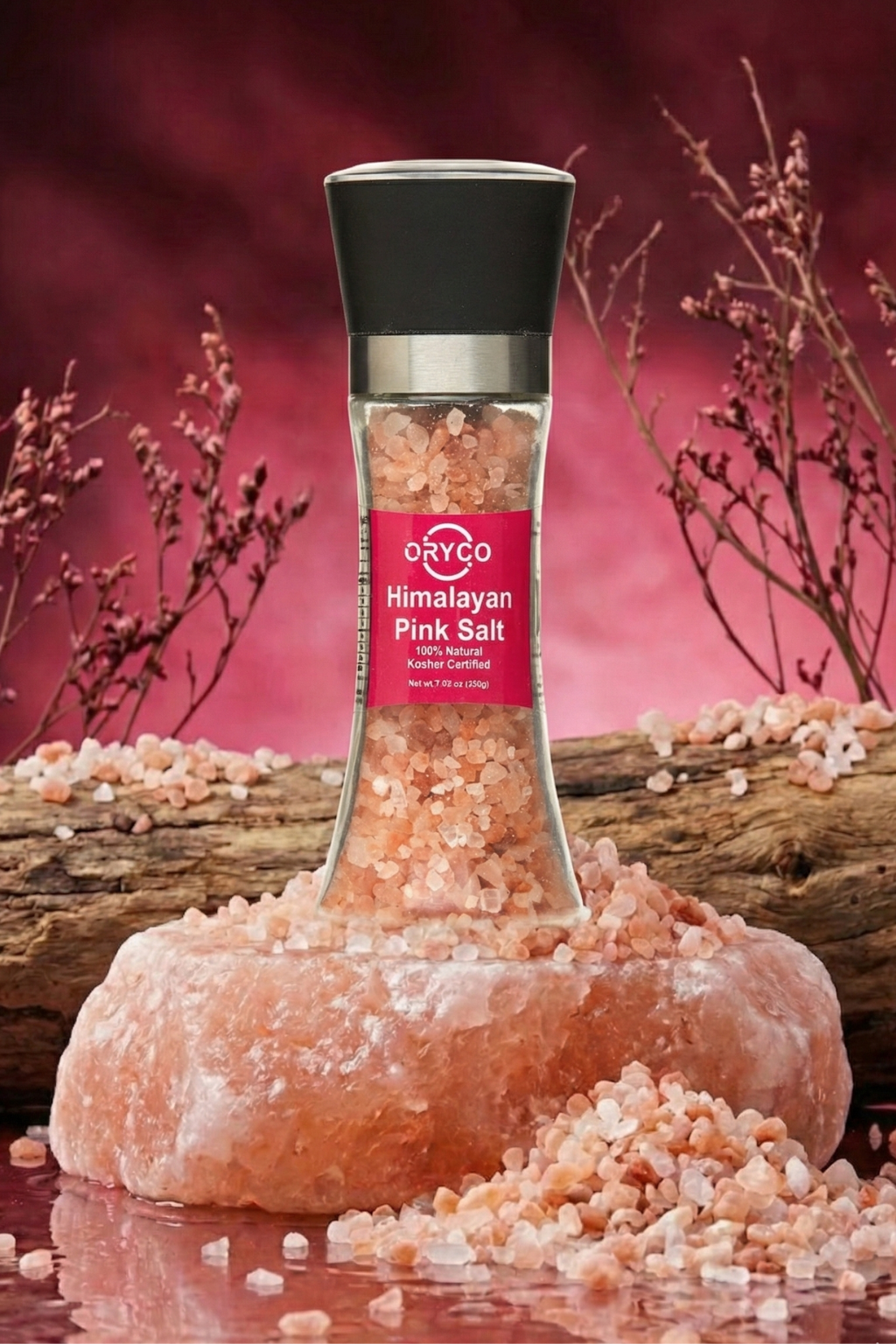 Premium Himalayan Pink Salt Grinder 200g