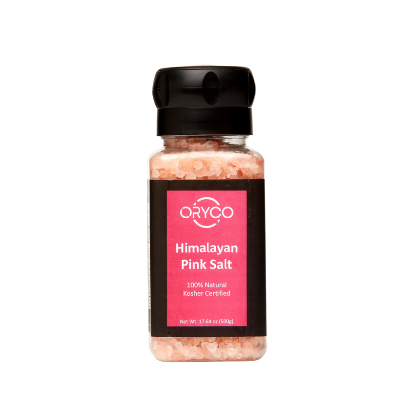 ORYCO Himalayan Pink Salt Coarse Refillable Grinder – 17.64 oz (500 g)