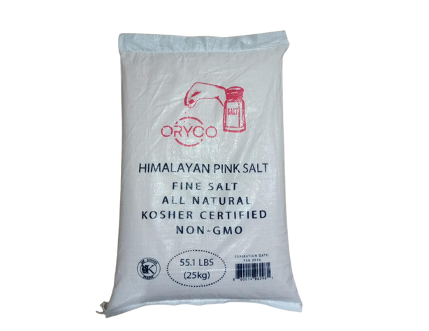 ORYCO Himalayan Pink Salt Fine Ground – Bulk Bag (25 kg / 55 lb)